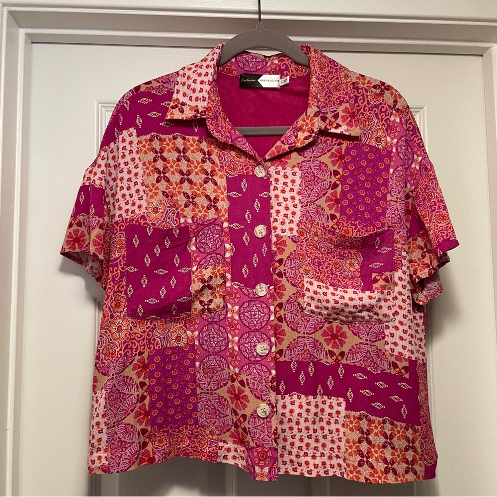 Piper & Scoot button up blouse
